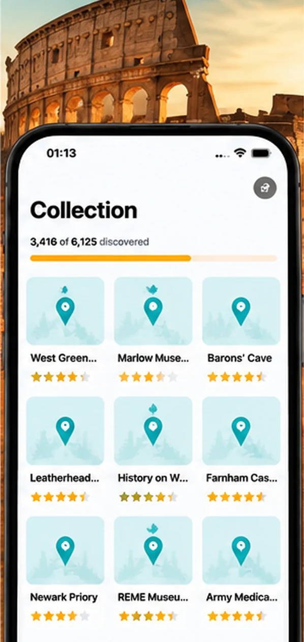 AirReveal collection of landmarks discovered on past flights