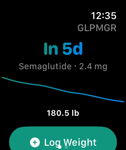 GLPMGR on Apple Watch
